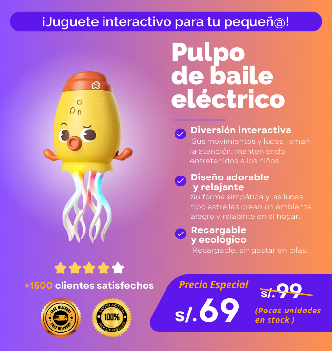 Pulpo de Baile Eléctrico